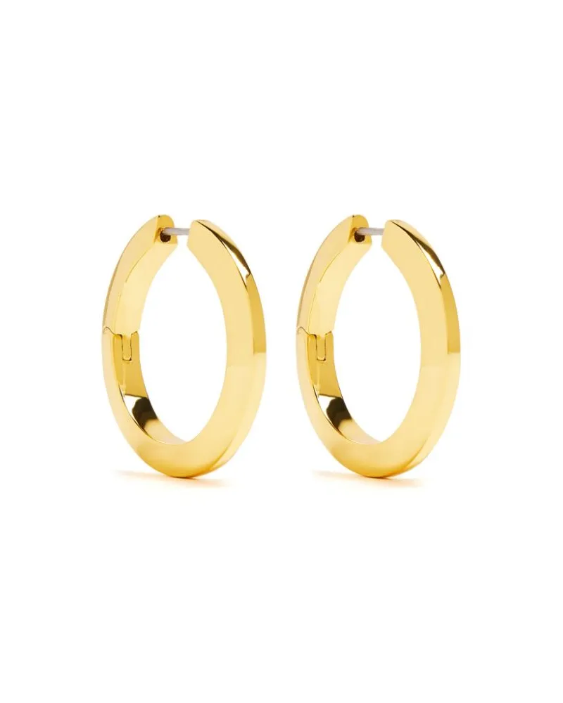 Jenny Bird Gravierte Ohrringe mit Logo - Gold Gold