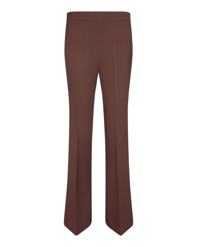 Blanca pressed-crease flared trousers - Braun Braun