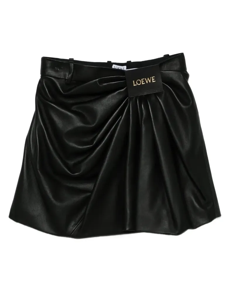 Loewe Drapierter Wickelrock - Schwarz Schwarz