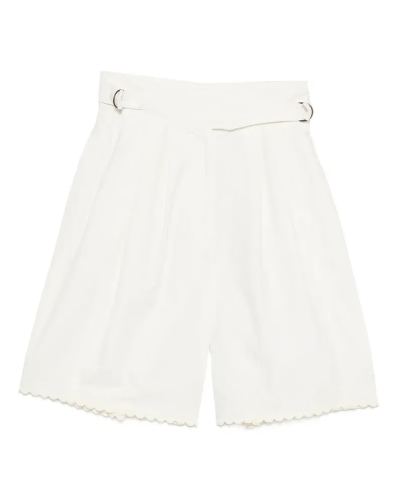 BODE Shorts mit Wellensaum - Weiß Weiß