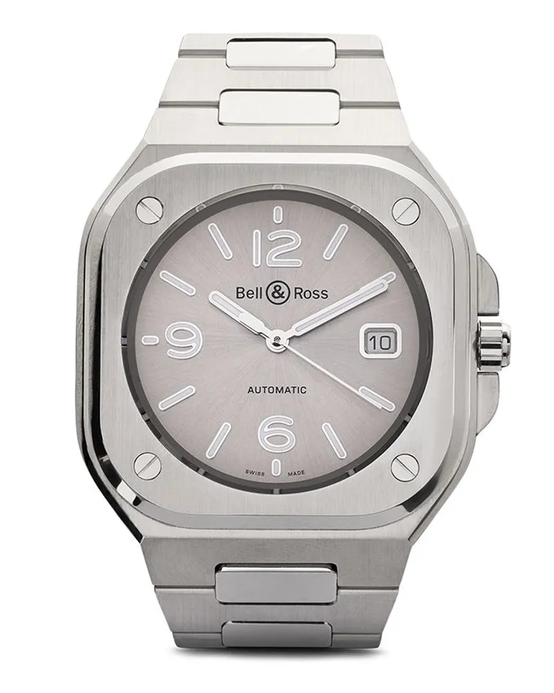 Bell & Ross BR 05 Grey Steel 40mm - Silber Silber