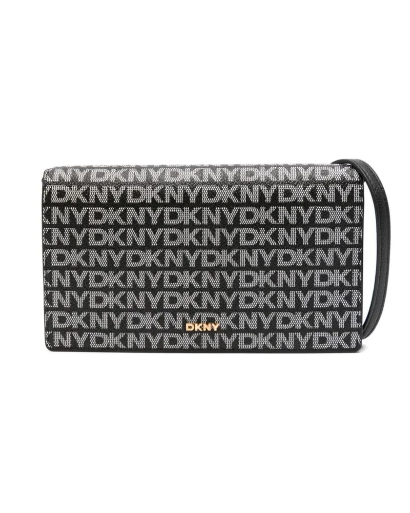 DKNY Clutch mit Logo-Print - Schwarz Schwarz