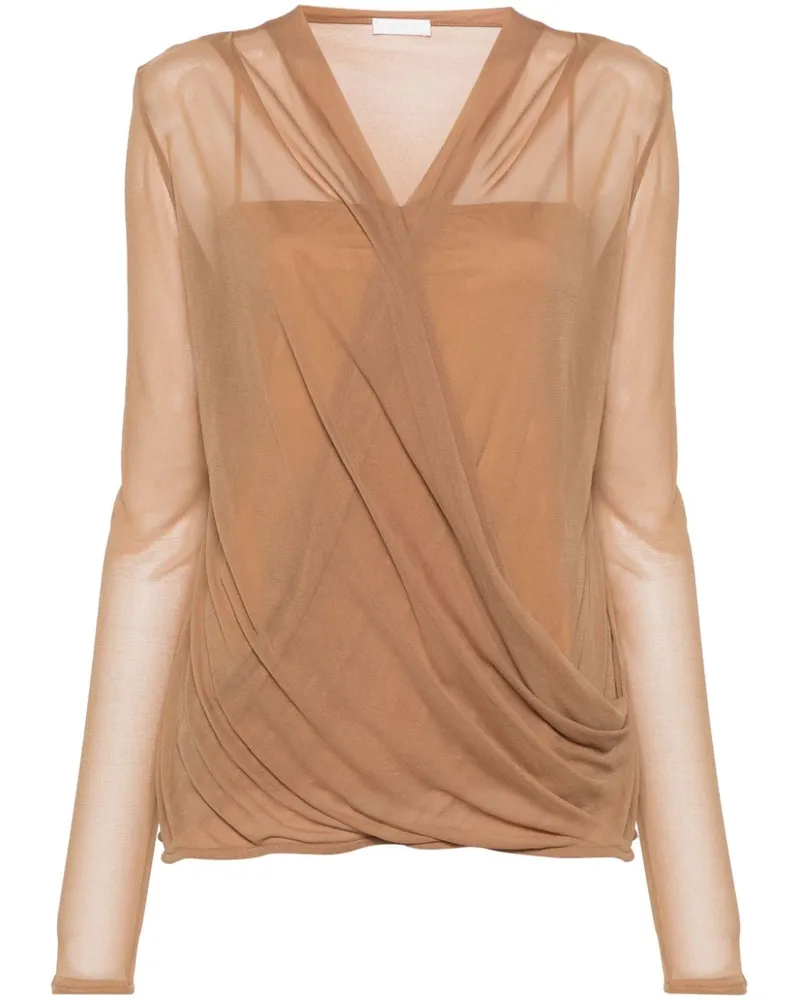 Givenchy Semi-transparente Bluse - Nude Nude