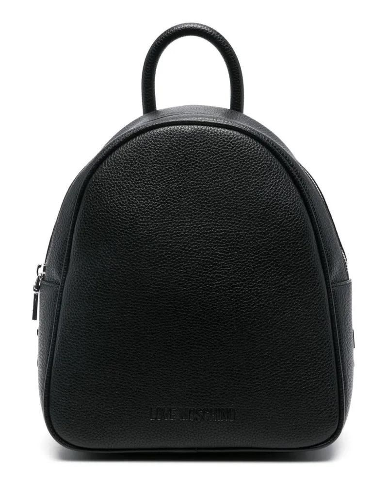 Moschino Rucksack mit Logo - Schwarz Schwarz