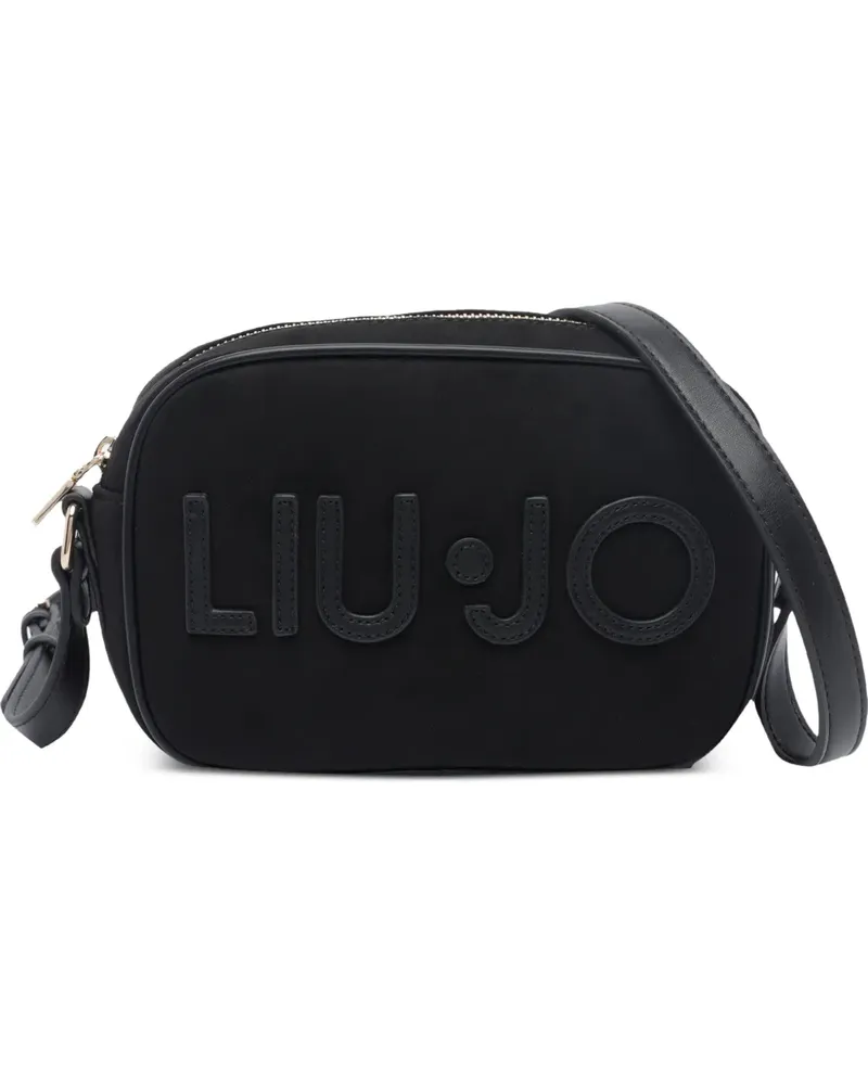Liu Jo Schultertasche mit Logo-Applikation - Schwarz Schwarz