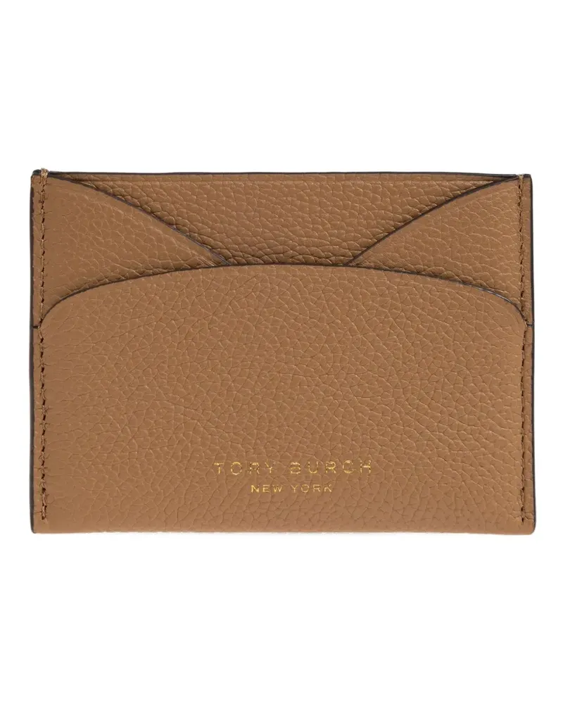 Tory Burch Romy leather card holder - Braun Braun