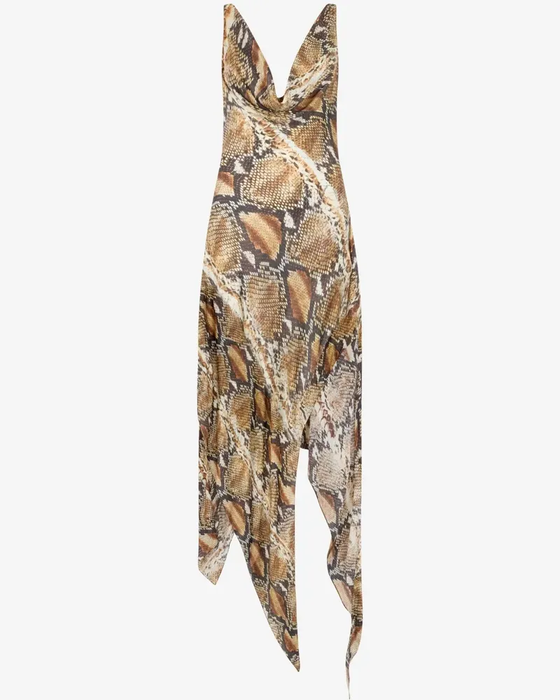 Roberto Cavalli Kleid aus Seide - Braun Braun