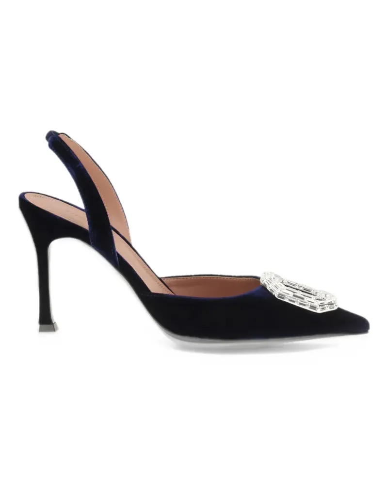 Amina Muaddi Camelia crystal-embellished sandals - Blau Blau