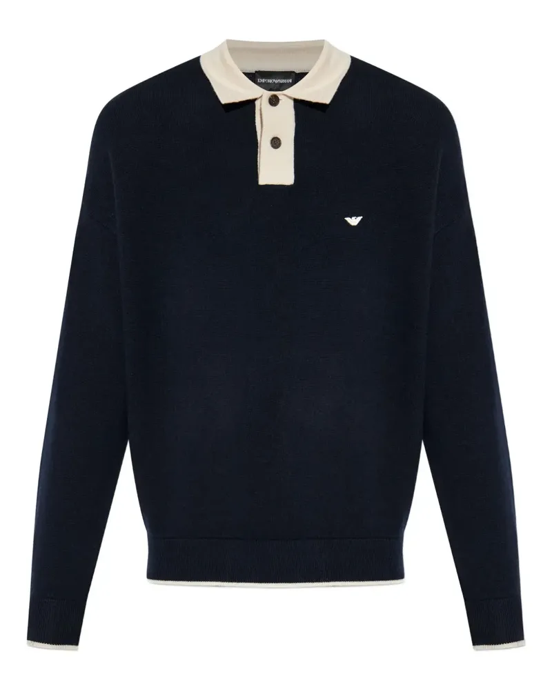 Emporio Armani Poloshirt mit Logo - Blau Blau