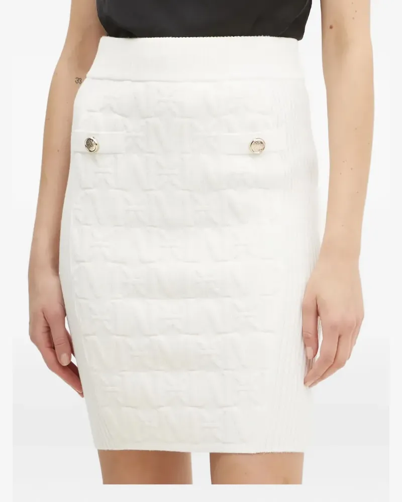 MARCIANO Los Angeles embossed button mini skirt - Weiß Weiß