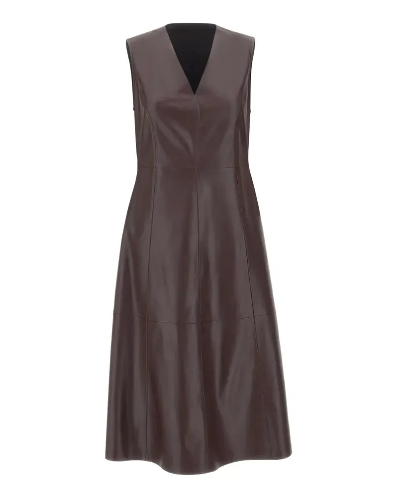 Elena Mirò V-neck sleeveless midi dress - Rot Rot