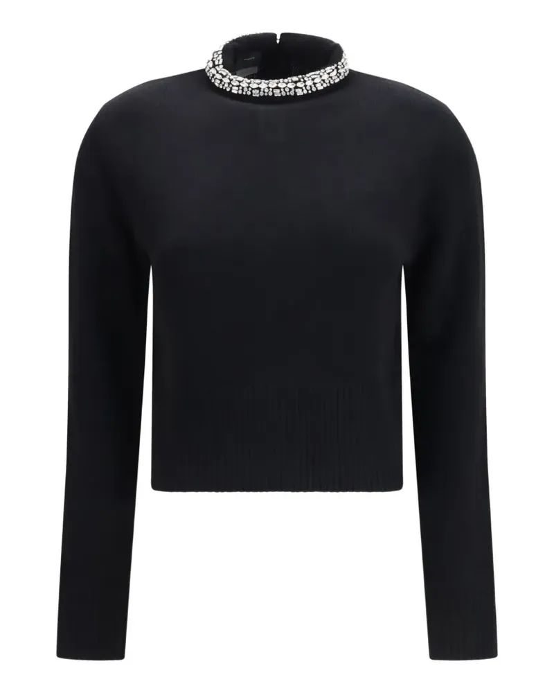 Pinko Berlino Pullover mit Kristallen - Schwarz Schwarz
