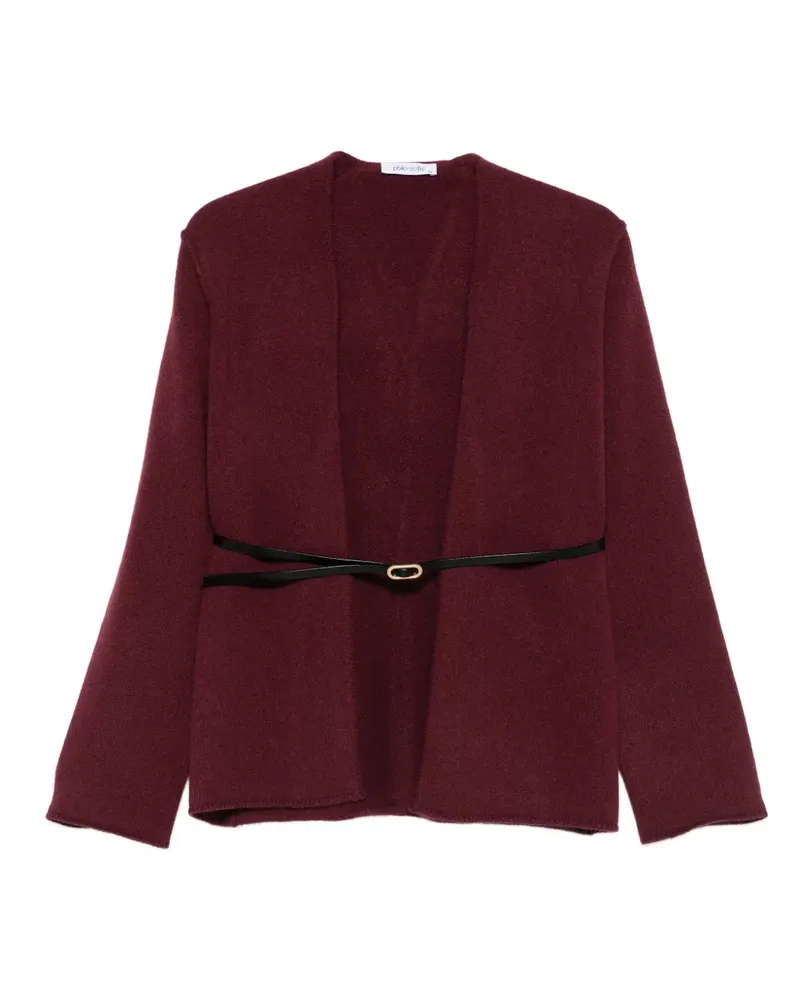 philo-sofie Cardigan mit Gürtel - Rot Rot