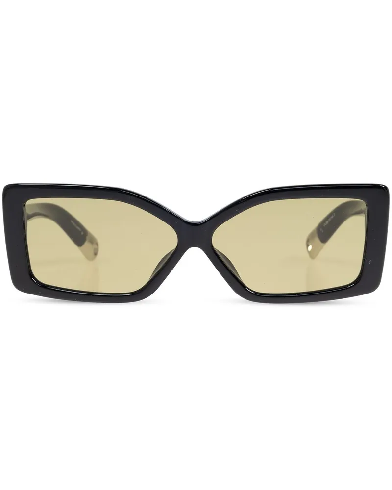 Jacquemus x Linda Farrow Les Lunettes Spiaggia Sonnenbrille - Schwarz Schwarz