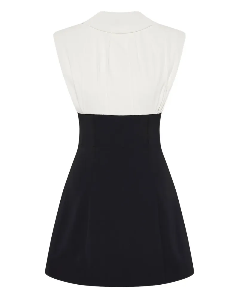 Rachel Gilbert Dion Minikleid mit Stehkragen - Weiß Weiß