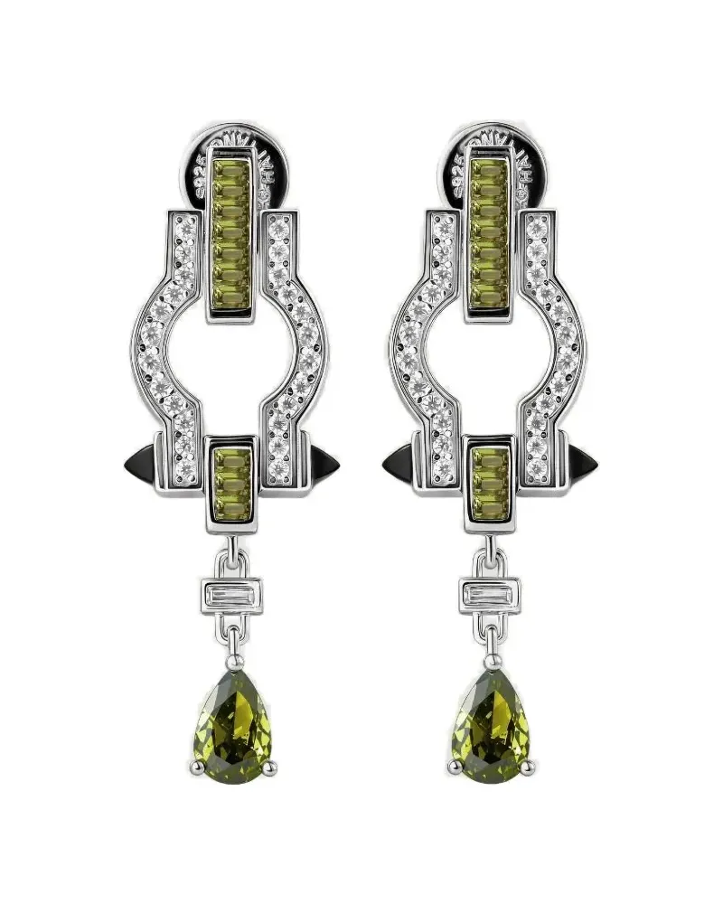 Shanghai Tang horse charm earrings - Silber Silber