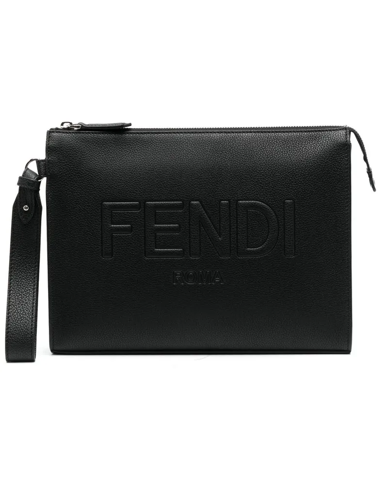 Fendi Klassische Clutch - Schwarz Schwarz