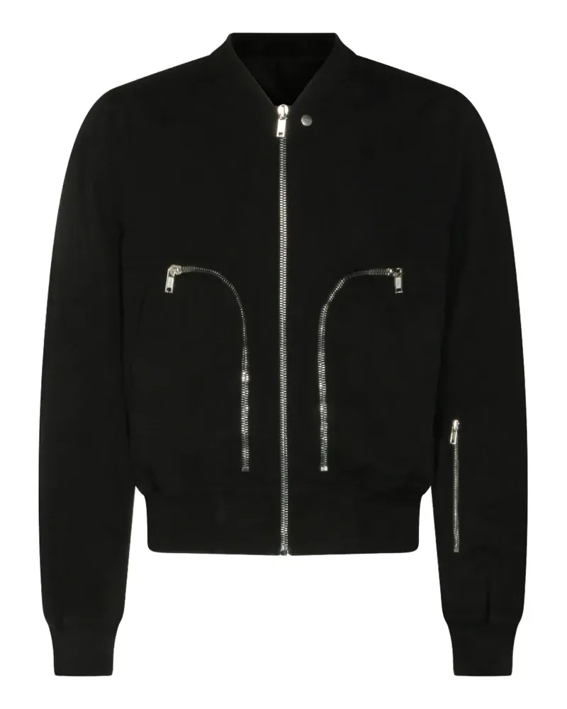 DRKSHDW by Rick Owens zip-pocket bomber jacket - Schwarz Schwarz