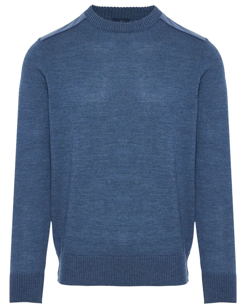 Paul & Shark Pullover mit Logo-Patch - Blau Blau