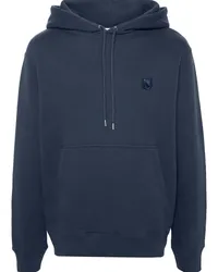 Kitsuné Hoodie mit Fuchs Blau