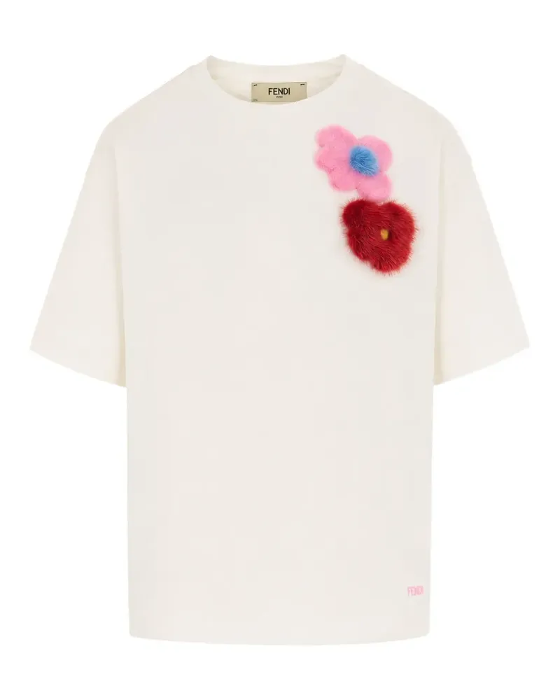 Fendi Sunny Side Flowers T-shirt - Weiß Weiß