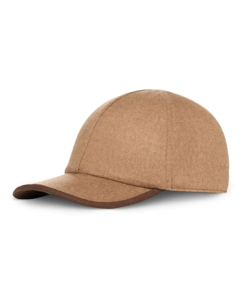 Canali Baseballkappe mit Patch - Nude Nude