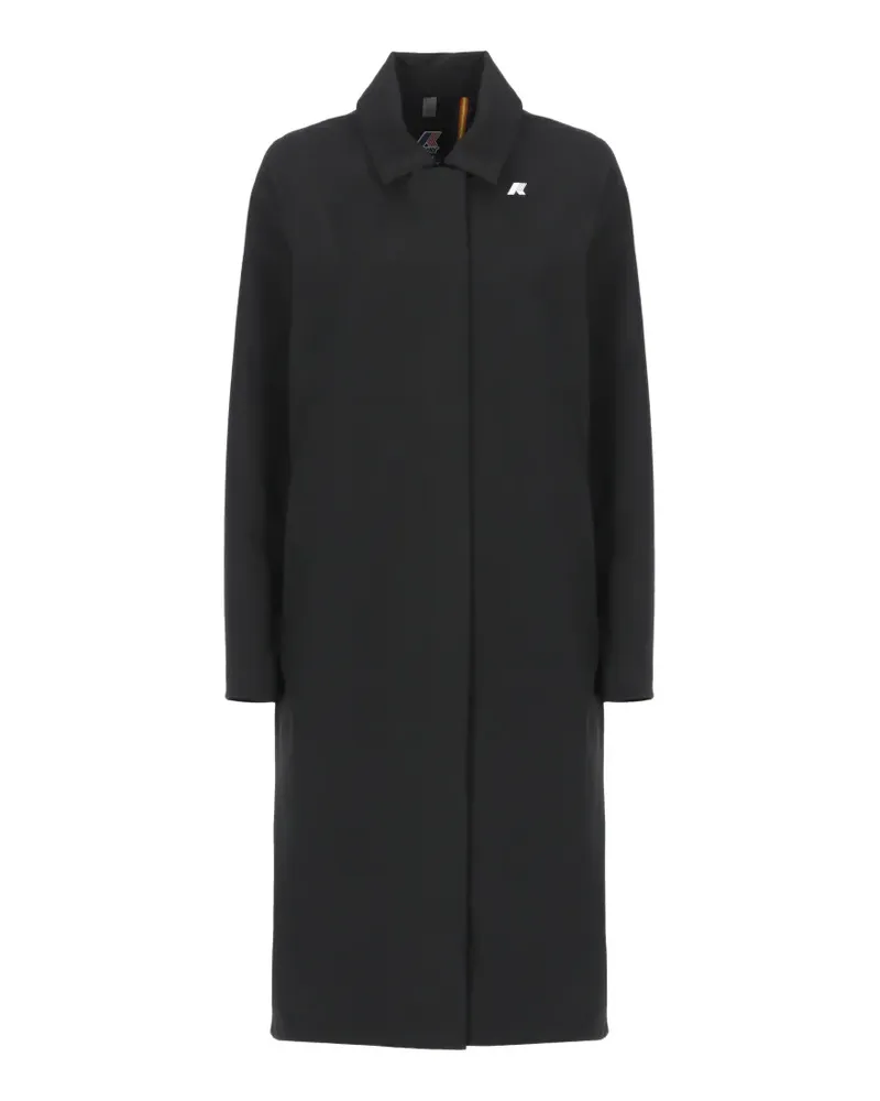 K-Way Sondre logo-print coat - Schwarz Schwarz