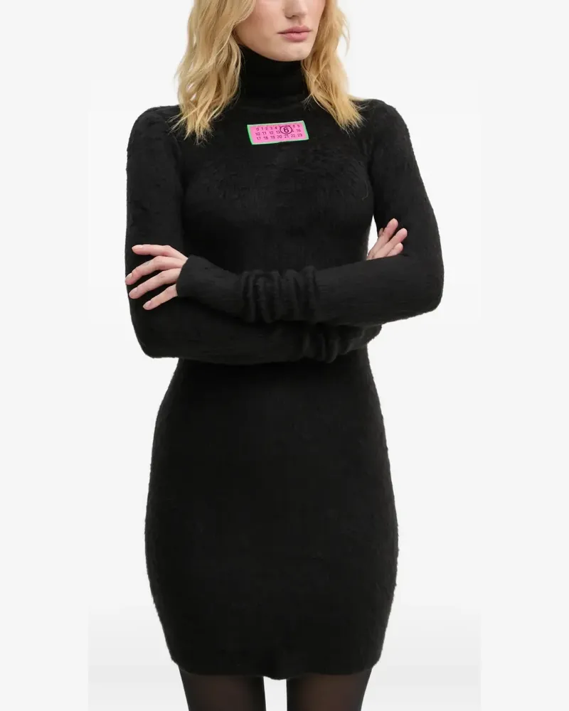 Maison Margiela Kleid mit Nummern-Motiv - Schwarz Schwarz