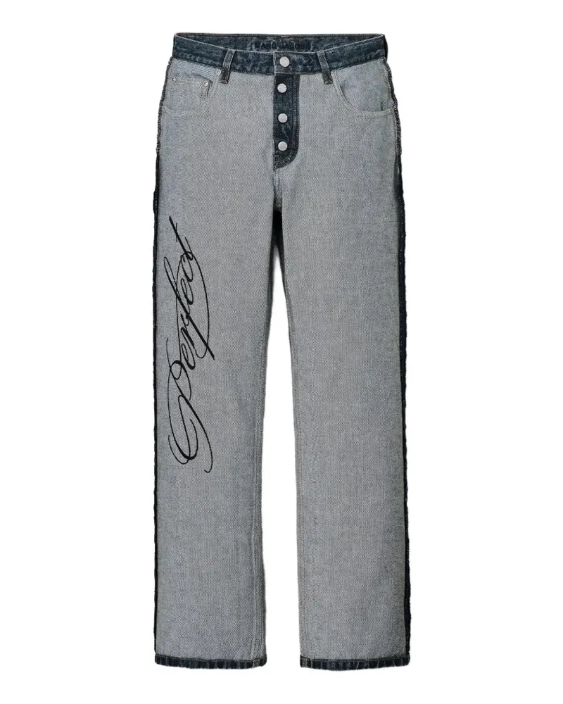 Marc Jacobs Perfect Imperfect Stripe Jeans - Grau Grau