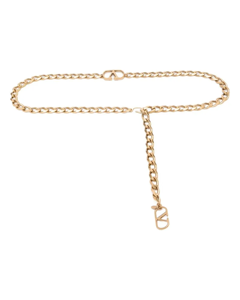 Valentino Garavani VLogo Gürtel - Gold Gold