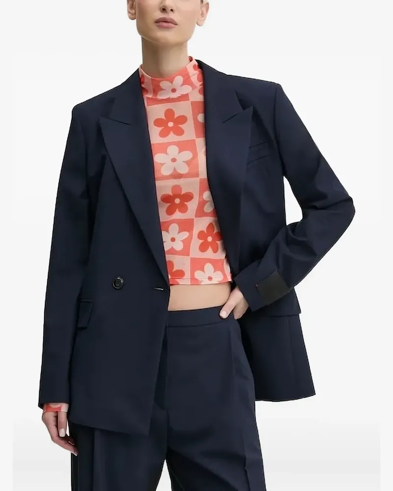 HUGO BOSS Doppelreihiges Jackett - Blau Blau