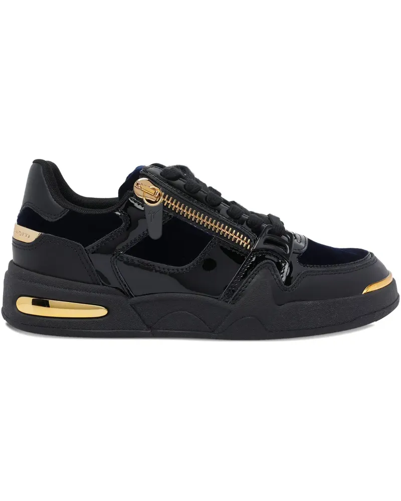 Giuseppe Zanotti zip round toe sneakers - Schwarz Schwarz