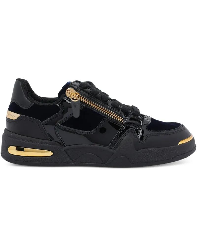 Giuseppe Zanotti zip round toe sneakers - Schwarz Schwarz