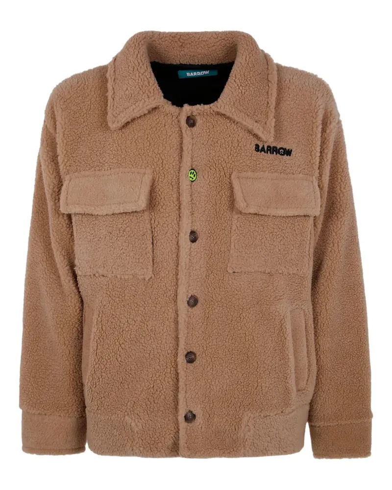 BARROW Geknöpfte Jacke mit Teddy - Braun Braun