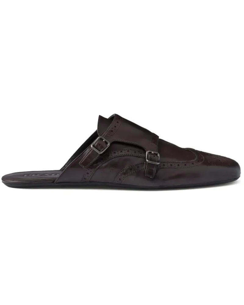 Prada Monk-Mules - Braun Braun
