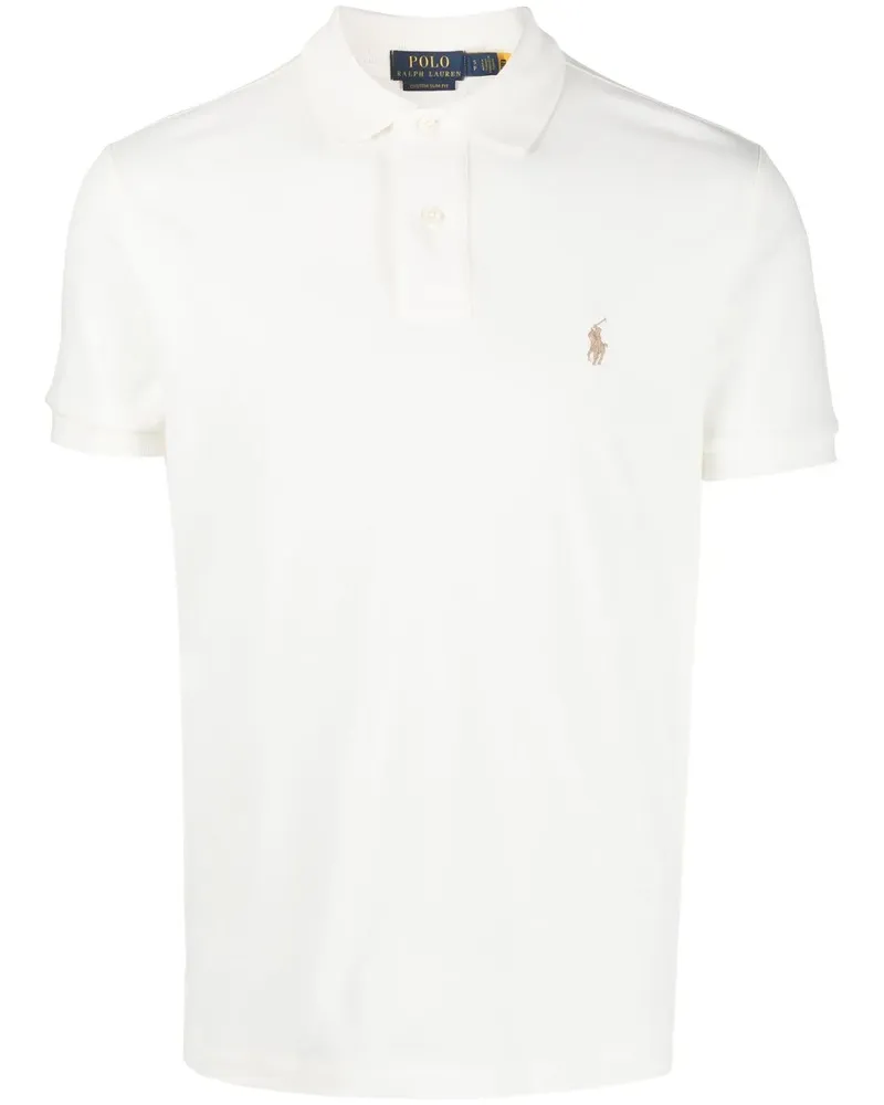 Ralph Lauren Poloshirt mit Polo Pony-Stickerei - Weiß Weiß