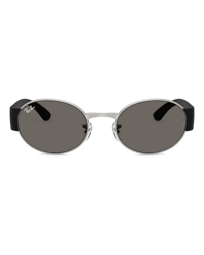 Ray Ban Sonnenbrille mit rundem Gestell - Schwarz Schwarz