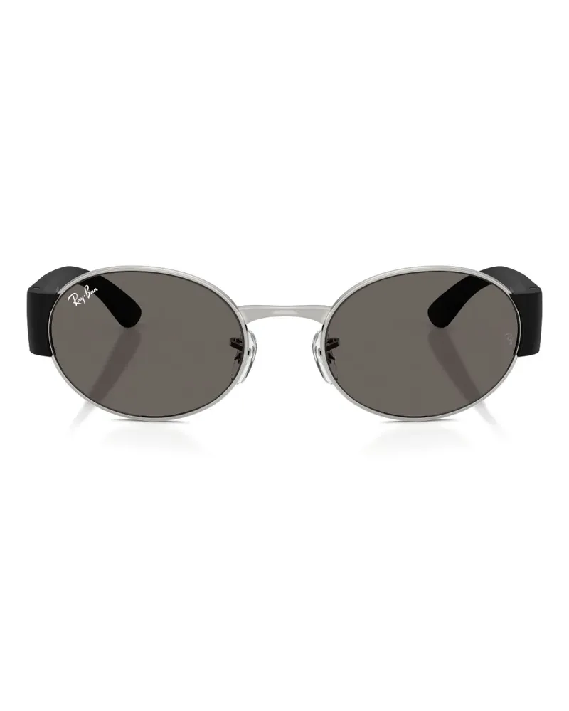 Ray Ban Sonnenbrille mit rundem Gestell - Schwarz Schwarz