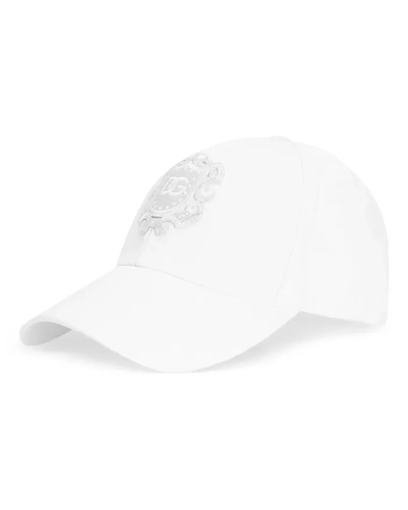 Dolce & Gabbana Baseballkappe aus Baumwolldrill - Weiß Weiß