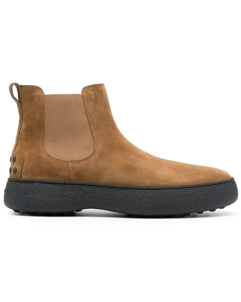 TOD'S W.G. Chelsea-Boots aus Wildleder - Braun Braun