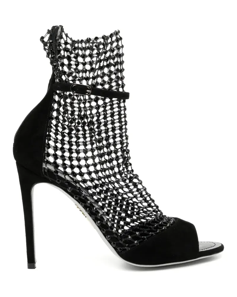 René Caovilla Galaxia Sandalen 110mm - Schwarz Schwarz