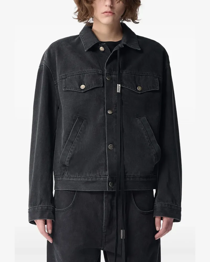 Ann Demeulemeester Marthe Jacke - Schwarz Schwarz
