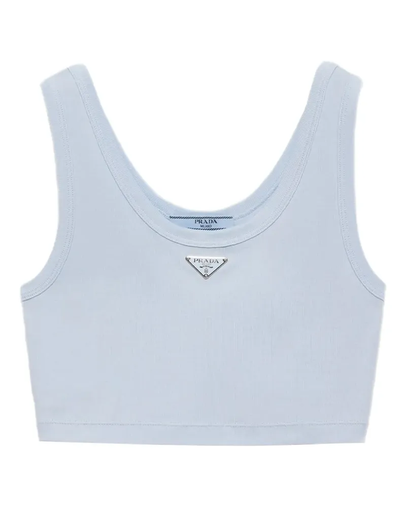 Prada Geripptes Tanktop - Blau Blau