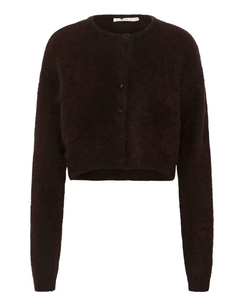 Gestuz Debbie cropped knitted cardigan - Braun Braun