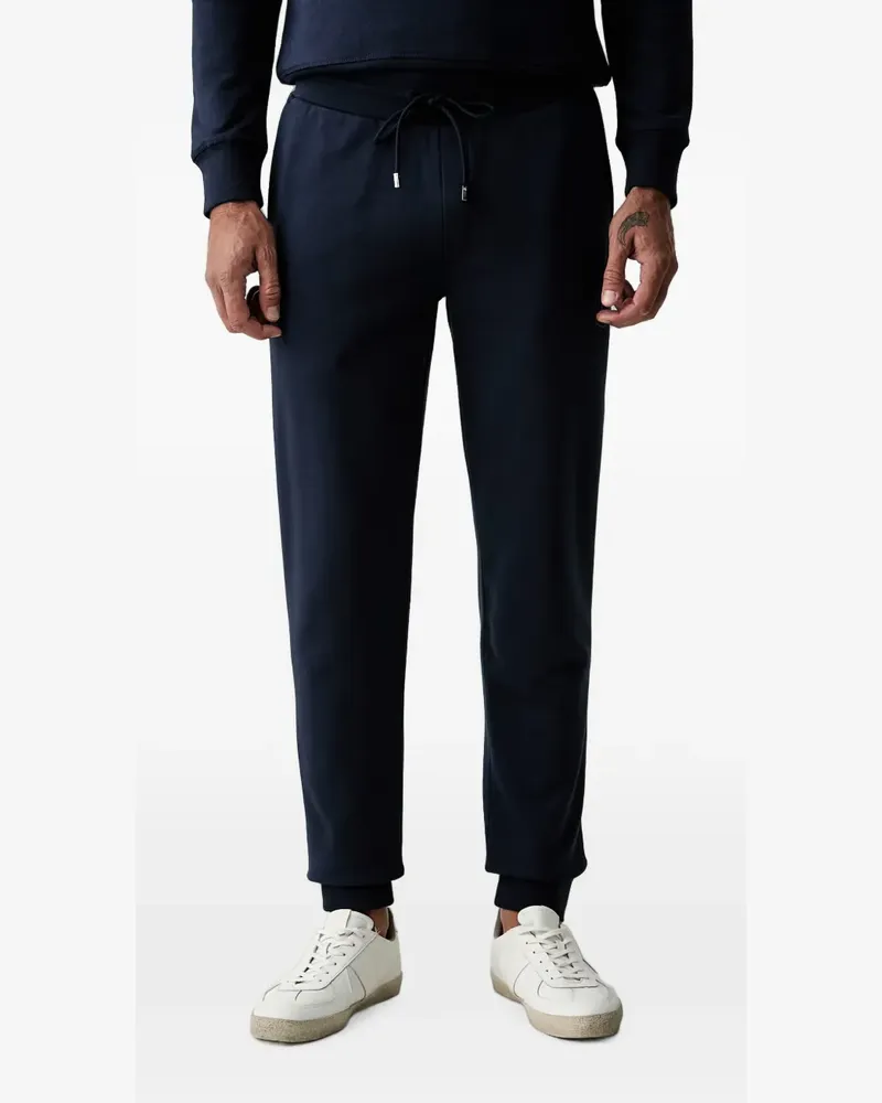 Hackett logo-embroidered drawstring track pants - Blau Blau