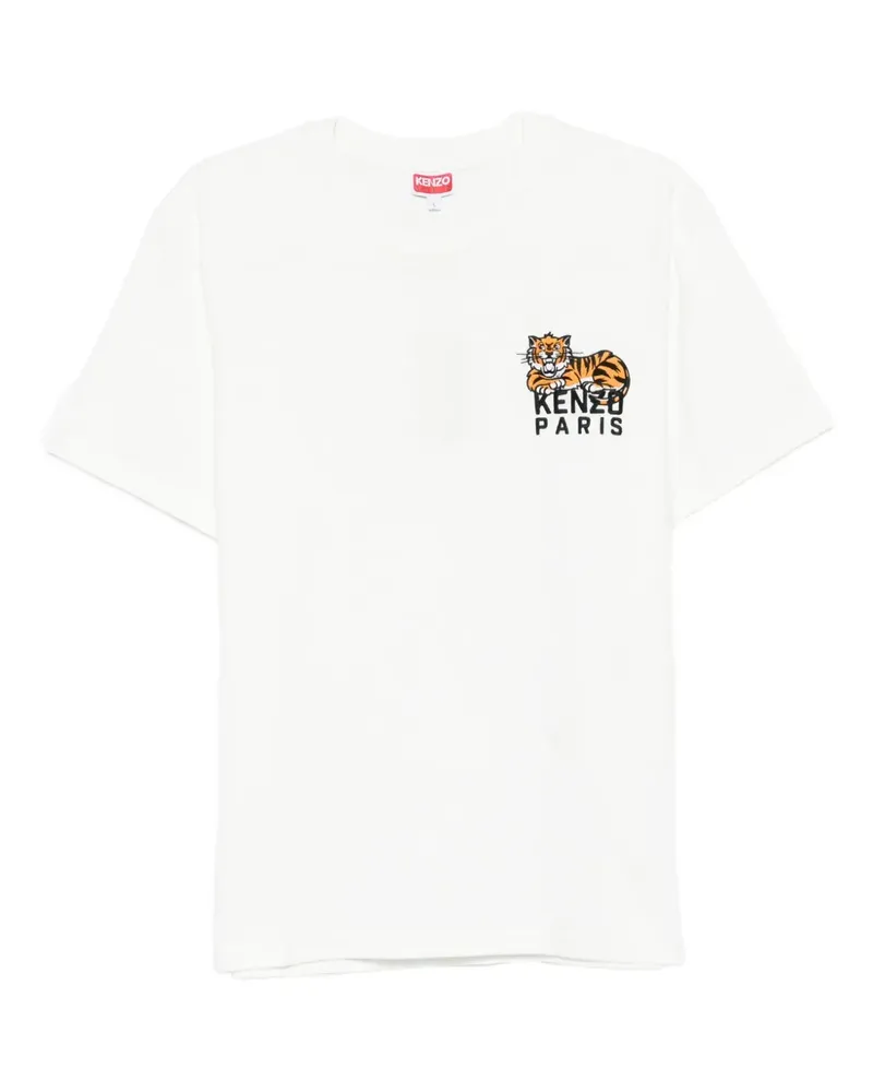 Kenzo Happy Tiger T-Shirt - Weiß Weiß