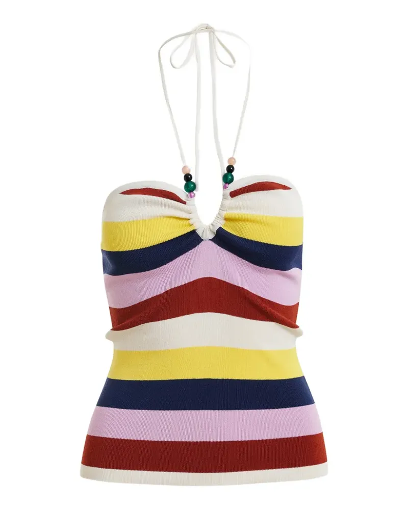 Essentiel striped-pattern top - Weiß Weiß