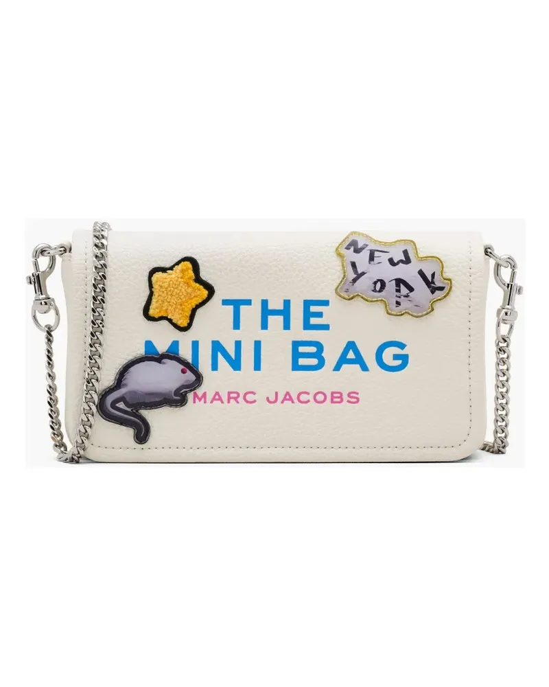 Marc Jacobs Mini-Tasche mit Sticker-Patch - Weiß Weiß