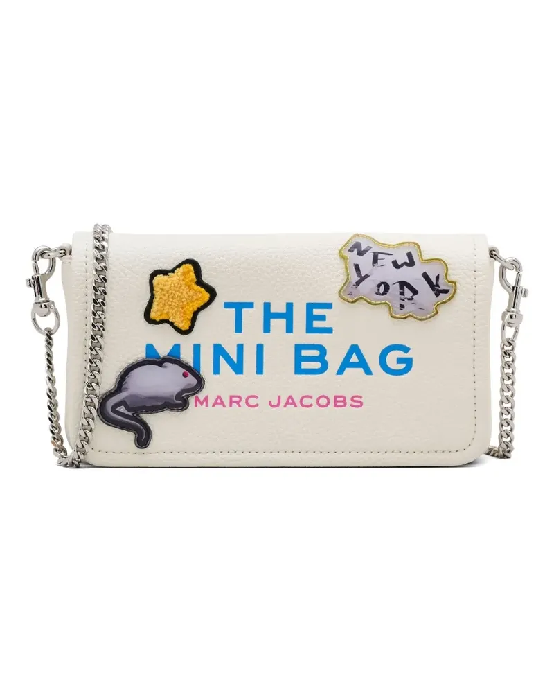 Marc Jacobs Mini-Tasche mit Sticker-Patch - Weiß Weiß