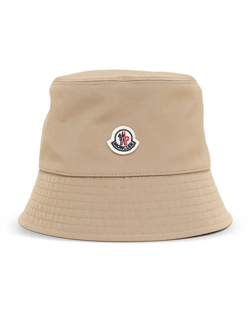Moncler Fischerhut mit Logo-Patch - Nude Nude